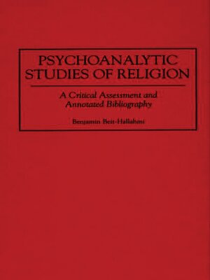 cover image of Psychoanalytic Studies of Religion